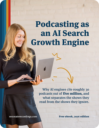 Podcasting as an AI Search Growth Engine free ebook cover