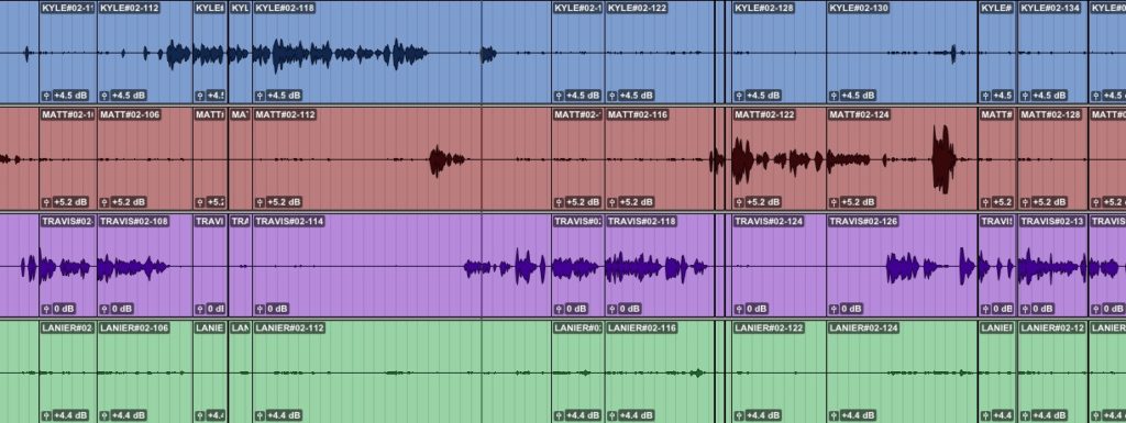 Group your tracks in ProTools Screenshot