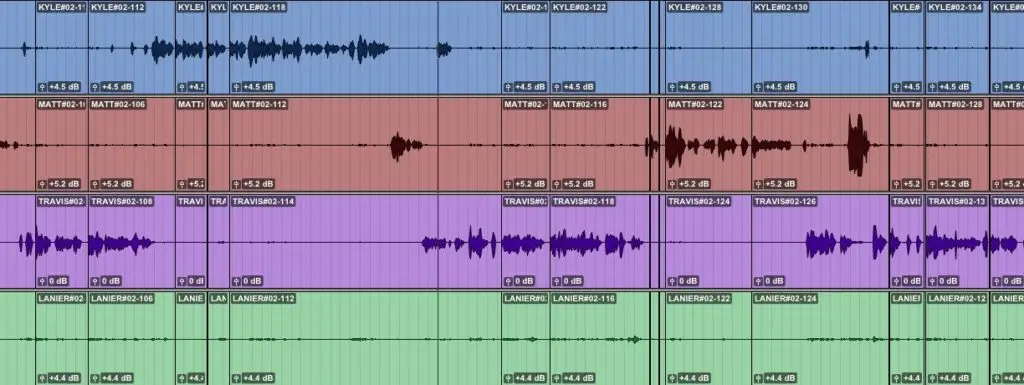 Group your tracks in ProTools Screenshot