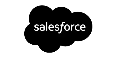 Salesforce logo in black