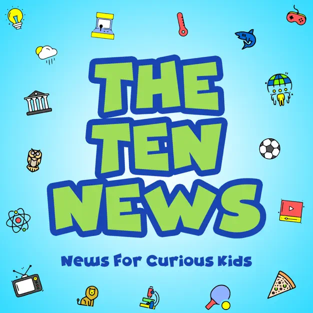 The ten news podcast logo