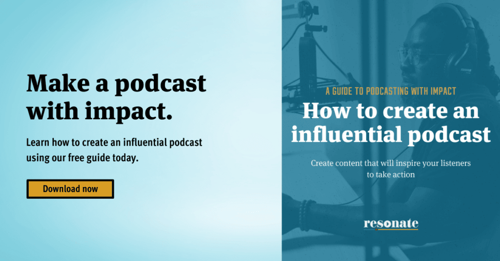 How to create an influential podcast card that links out to ebook