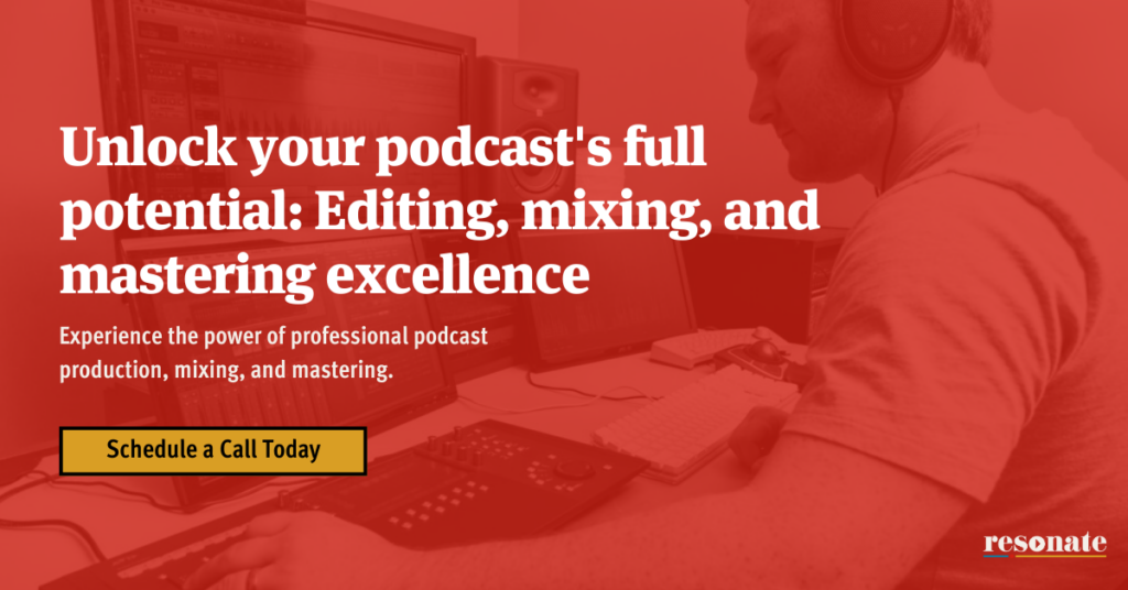 Unlock your podcast's full potential: Editing, mixing, and mastering excellence. Experience the power of professional podcast production, mixing, and mastering.