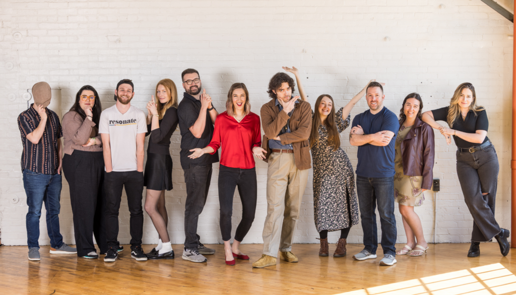 The resonate team in one frame from CEO to staff