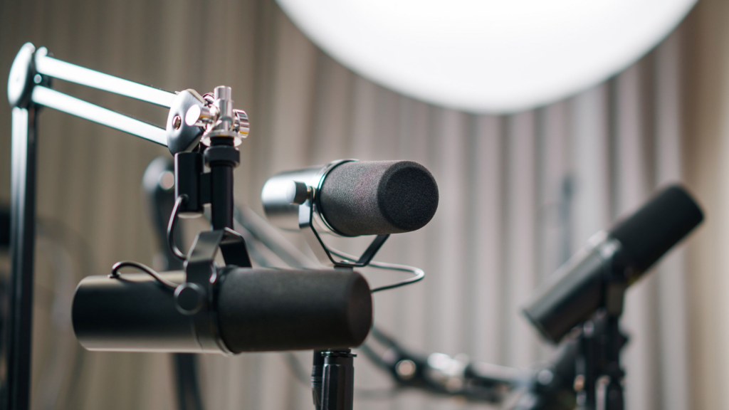 a podcast setup